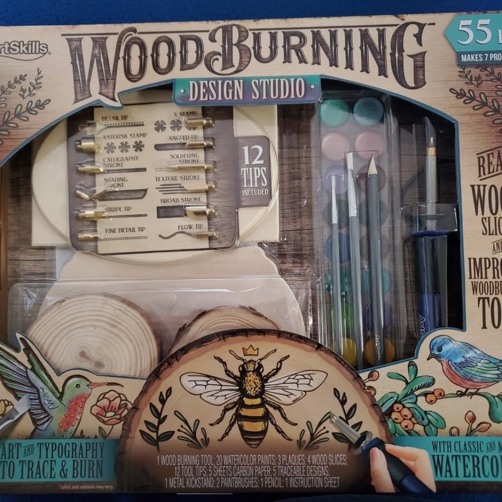 ArtSkills Wood Burning Kit, 55-Piece Set